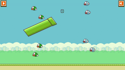 Screenshot of the application Flappy Pipe - #4