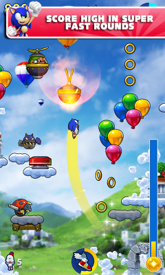 Screenshot of the application Sonic Jump Fever - #3