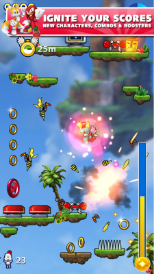 Screenshot of the application Sonic Jump Fever - #5