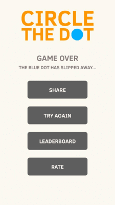 Screenshot of the application Circle The Dot - #3