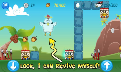 Screenshot of the application Ninja Chicken Ooga Booga - #3