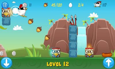 Screenshot of the application Ninja Chicken Ooga Booga - #8