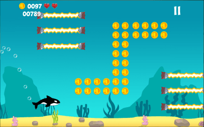 Screenshot of the application Killer Whale 2D Platform Game - #7