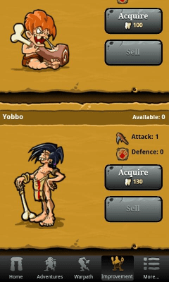 Screenshot of the application Prehistoric Game - #4
