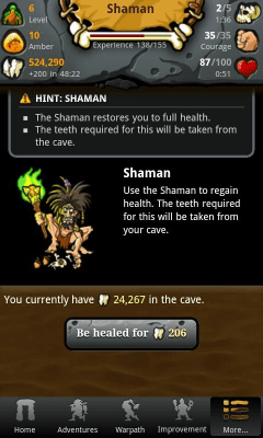 Screenshot of the application Prehistoric Game - #5