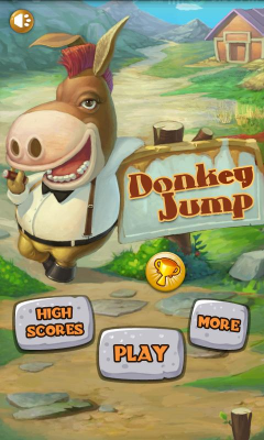 Screenshot of the application Donkey Jump - #3