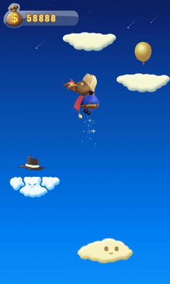 Screenshot of the application Donkey Jump - #5