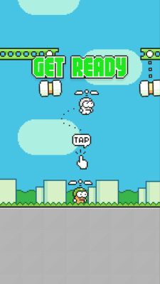 Screenshot of the application Swing Copters - #2