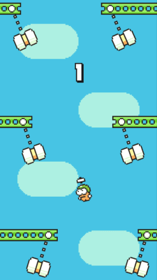 Screenshot of the application Swing Copters - #3