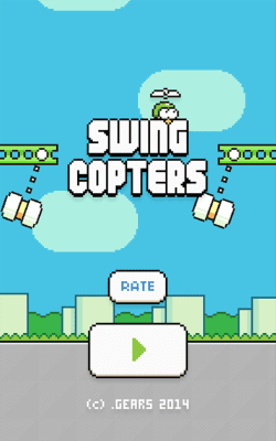 Screenshot of the application Swing Copters - #5