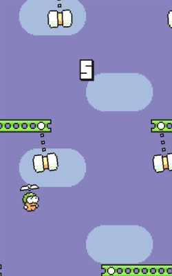 Screenshot of the application Swing Copters - #8