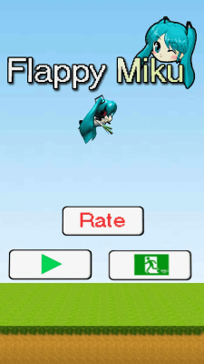 Screenshot of the application Miku Flappy Fly - #1