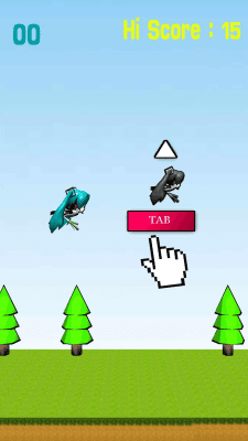 Screenshot of the application Miku Flappy Fly - #2