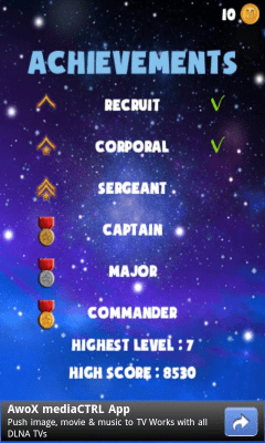 Screenshot of the application Space Jump - #3