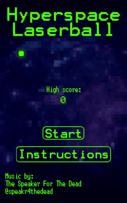 Screenshot of the application Hyperspace Laserball Lite - #1