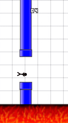 Screenshot of the application Floppy Stickman - #1