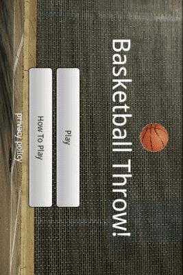 Screenshot of the application Basketball Throw! - #1