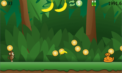 Screenshot of the application Ricky Monkey Runner Free - #1