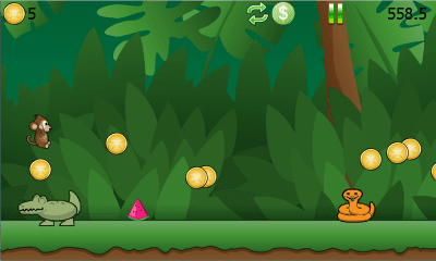 Screenshot of the application Ricky Monkey Runner Free - #4