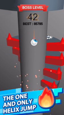 Screenshot of the application Helix Jump - #1