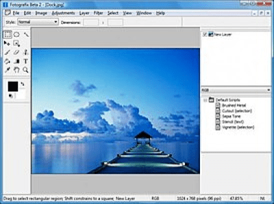 Screenshot of the application Fotografix - #3