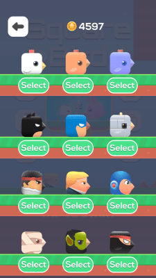 Screenshot of the application Square Bird - #4