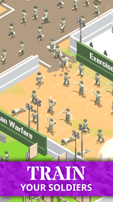 Screenshot of the application Idle Army Base - #2