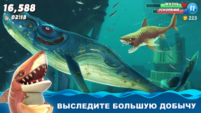Screenshot of the application Hungry Shark World - #5