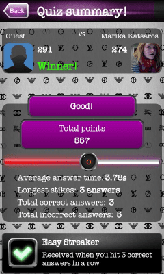 Screenshot of the application Fashion Brands: Guess the Logo - #4