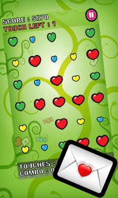 Screenshot of the application Bubble Blast Valentine - #1