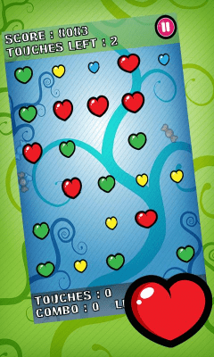 Screenshot of the application Bubble Blast Valentine - #4