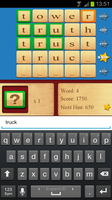 Screenshot of the application Guess the Word - #2