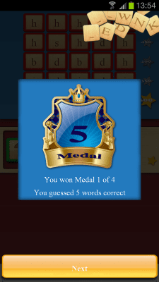 Screenshot of the application Guess the Word - #3