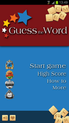 Screenshot of the application Guess the Word - #5