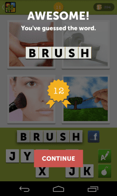 Screenshot of the application 4 Pics 1 Word What's the Photo - #5