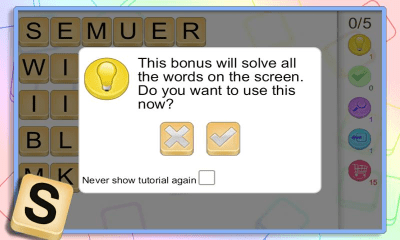 Screenshot of the application Shuffle - #3