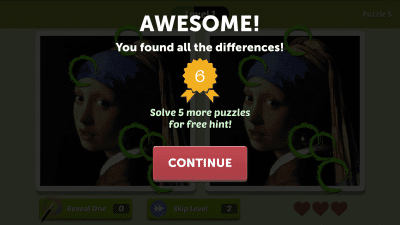 Screenshot of the application Guess the Difference - #4