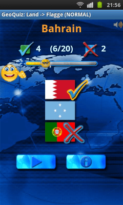 Screenshot of the application Geo Quiz - #6