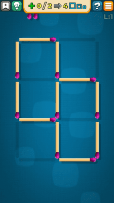 Screenshot of the application Puzzles with matches - #2
