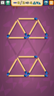 Screenshot of the application Puzzles with matches - #6