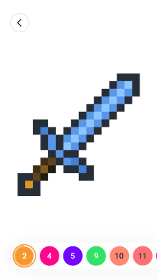 Screenshot of the application Coloring by the numbers for free - #3