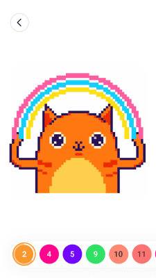 Screenshot of the application Coloring by the numbers for free - #5