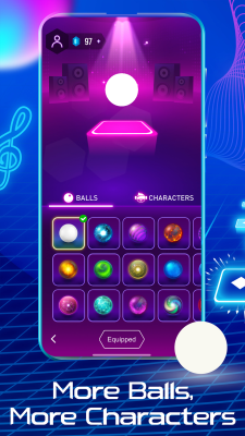 Screenshot of the application Tiles Hop: EDM Rush! - #3