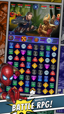 Screenshot of the application MARVEL Puzzle Quest - #1