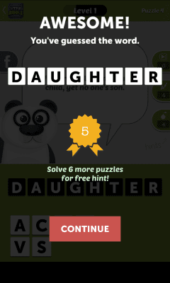 Screenshot of the application Little Riddle - Word Quiz - #4