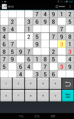 Screenshot of the application My Sudoku - #4
