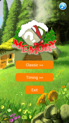 Screenshot of the application Santa Memory - #1