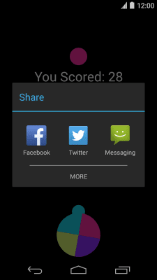 Screenshot of the application Color Drop - #3