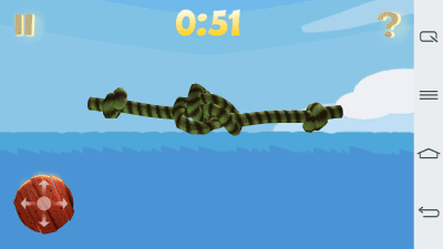 Screenshot of the application Unwind the rope - #4