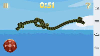 Screenshot of the application Unwind the rope - #6